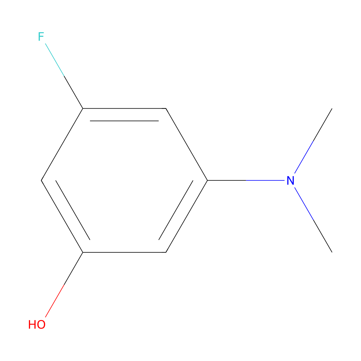 3-(Dimethylamino)-5-fluorophenol molecular structure, CAS 1243401-81-1
