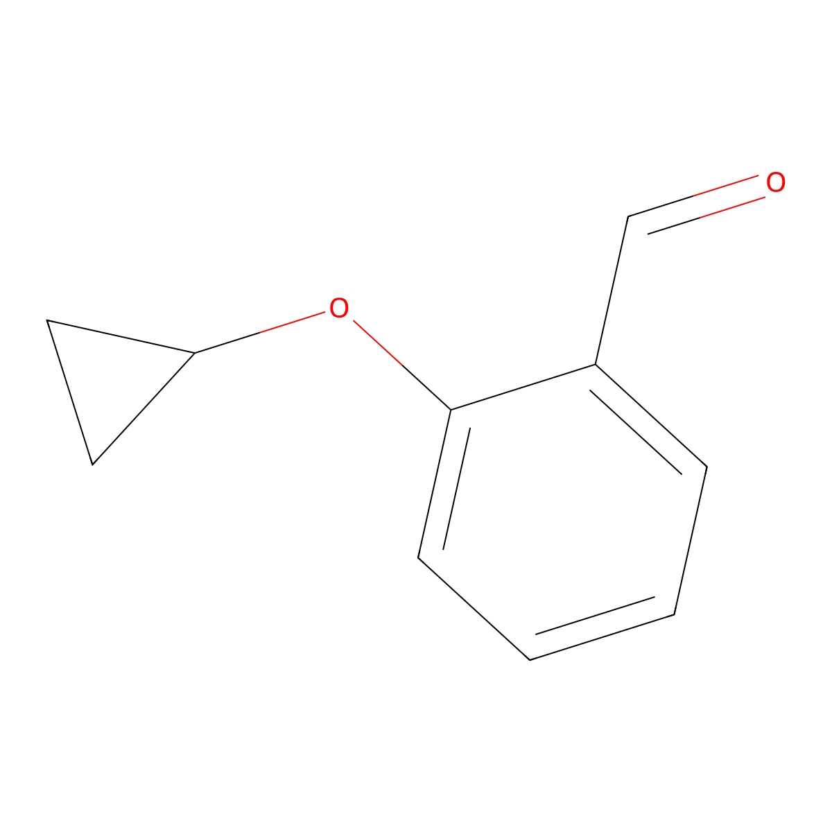 2-Cyclopropoxybenzaldehyde molecular structure, CAS 1243404-03-6