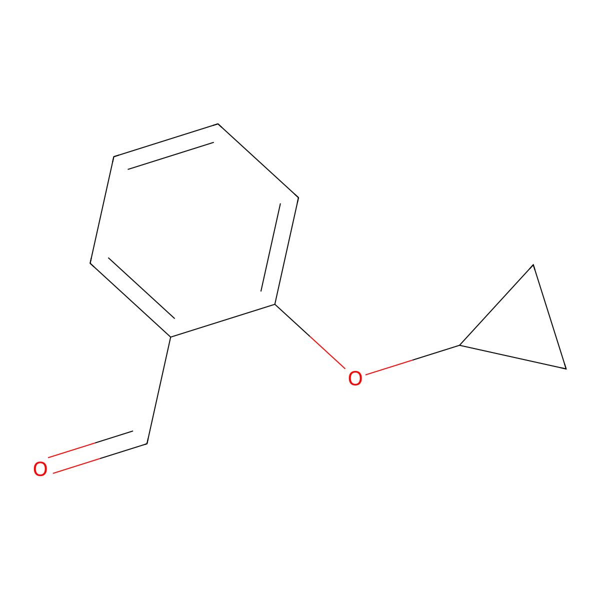 2-Cyclopropoxybenzaldehyde molecular structure, CAS 1243404-03-6