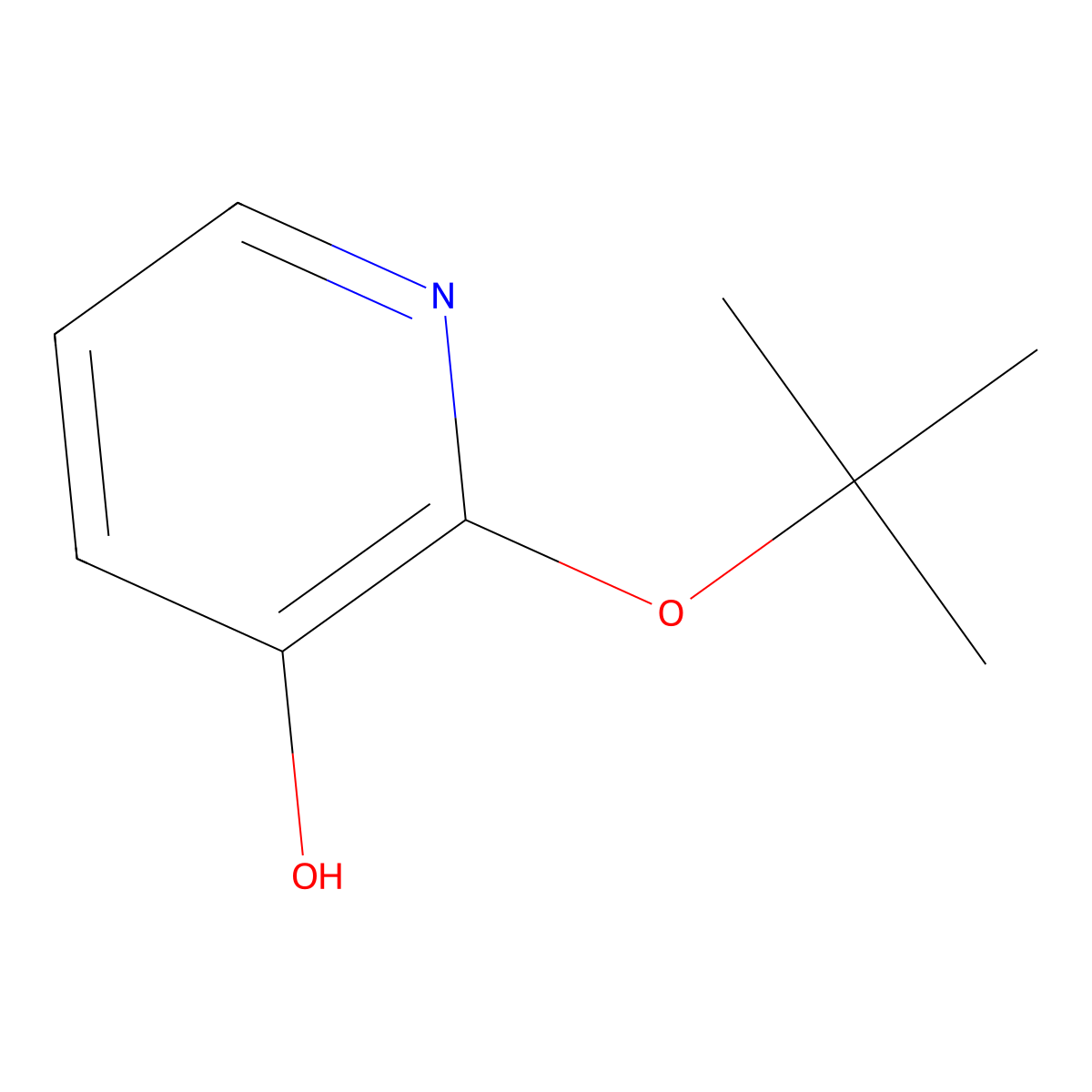 2-(Tert-butoxy)pyridin-3-ol molecular structure, CAS 1243404-19-4