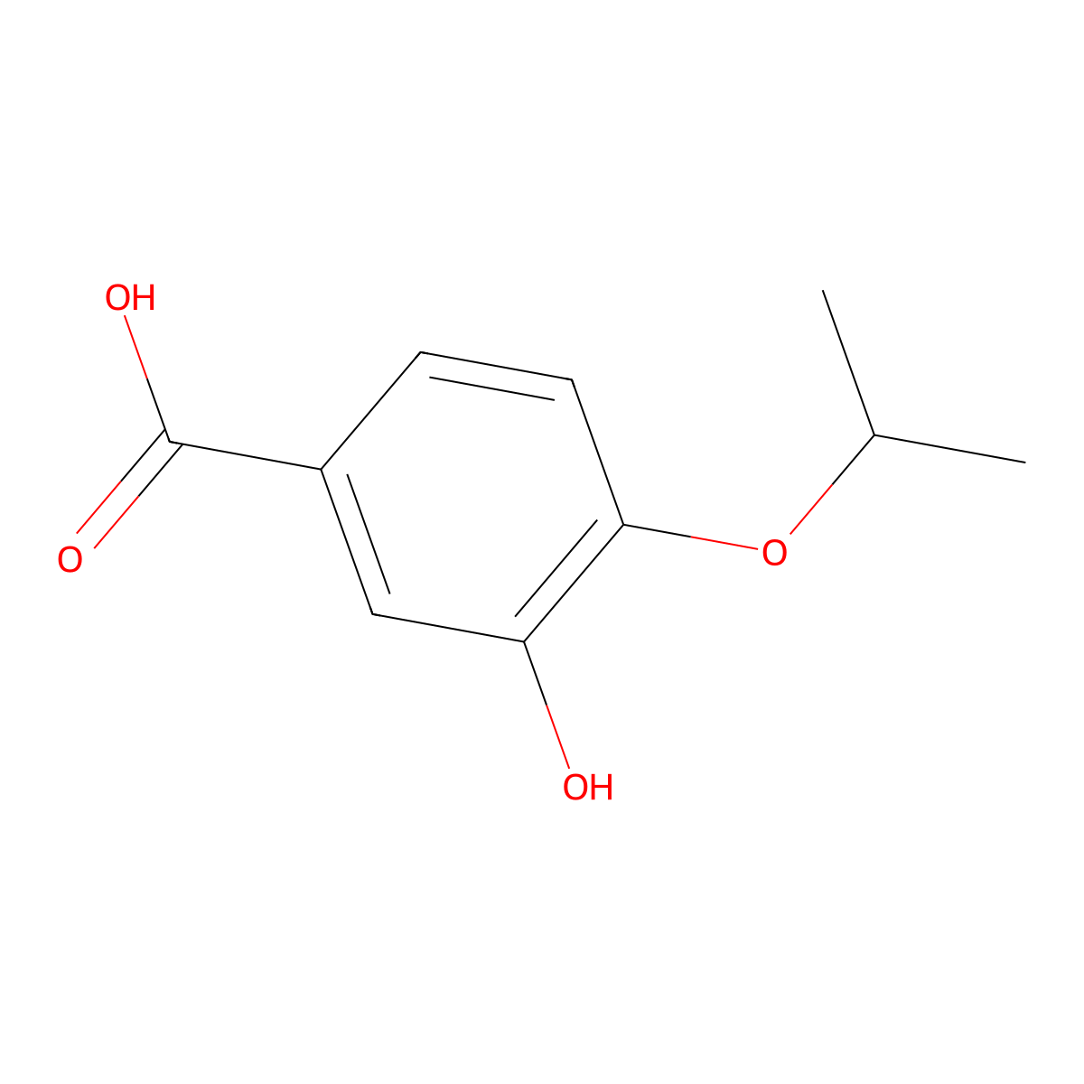 3-Hydroxy-4-isopropoxybenzoic acid molecular structure, CAS 1243404-33-2