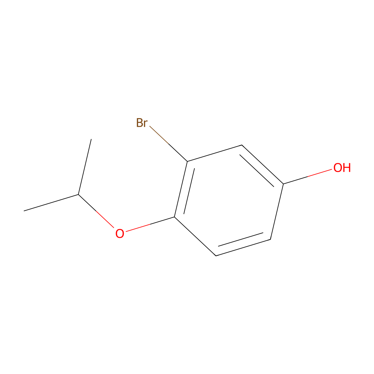 3-Bromo-4-isopropoxyphenol molecular structure, CAS 1243404-99-0