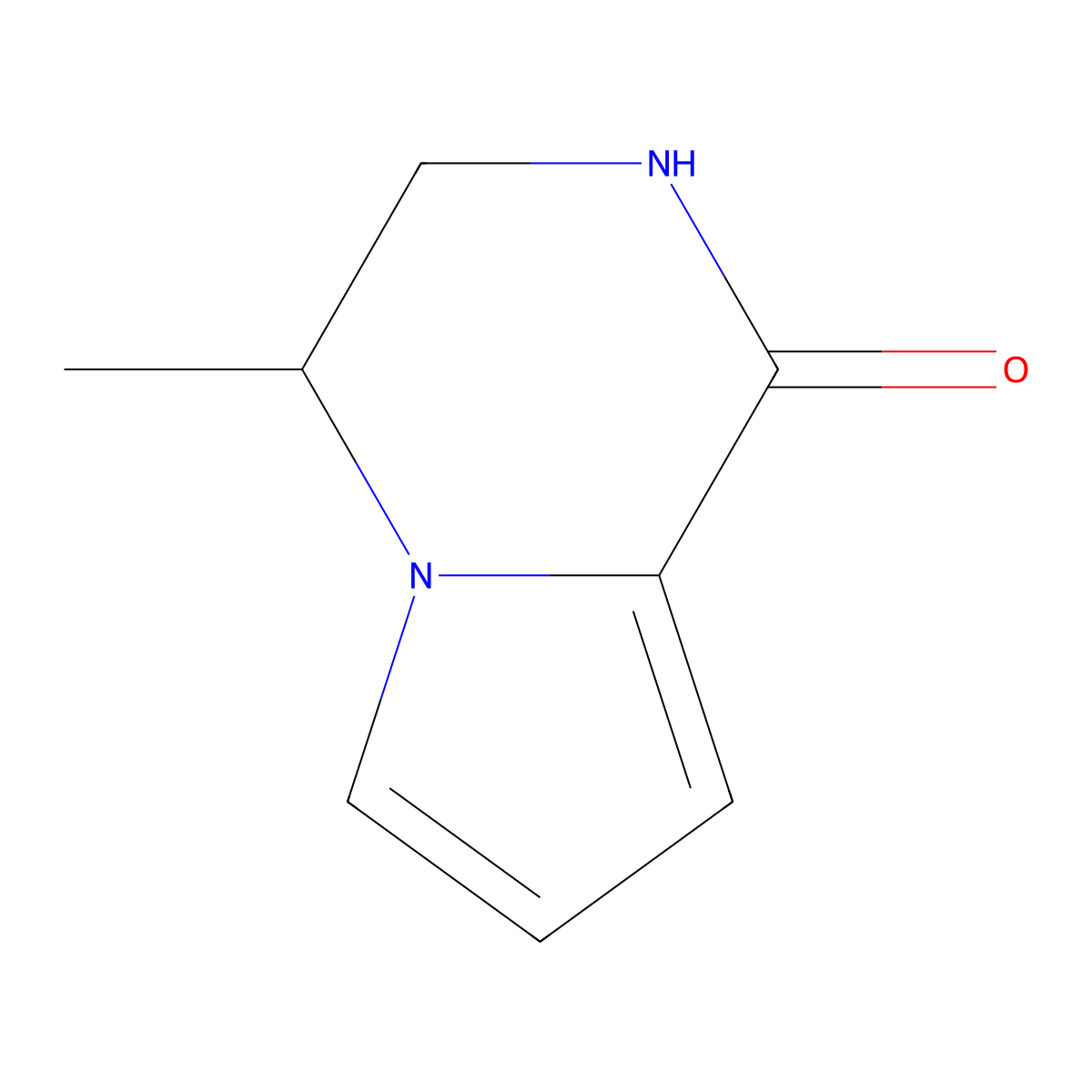 4-Methyl-3,4-dihydropyrrolo[1,2-a]pyrazin-1(2H)-one molecular structure, CAS 1243415-14-6