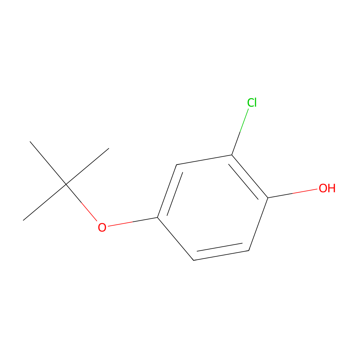 4-(Tert-butoxy)-2-chlorophenol molecular structure, CAS 1243437-03-7