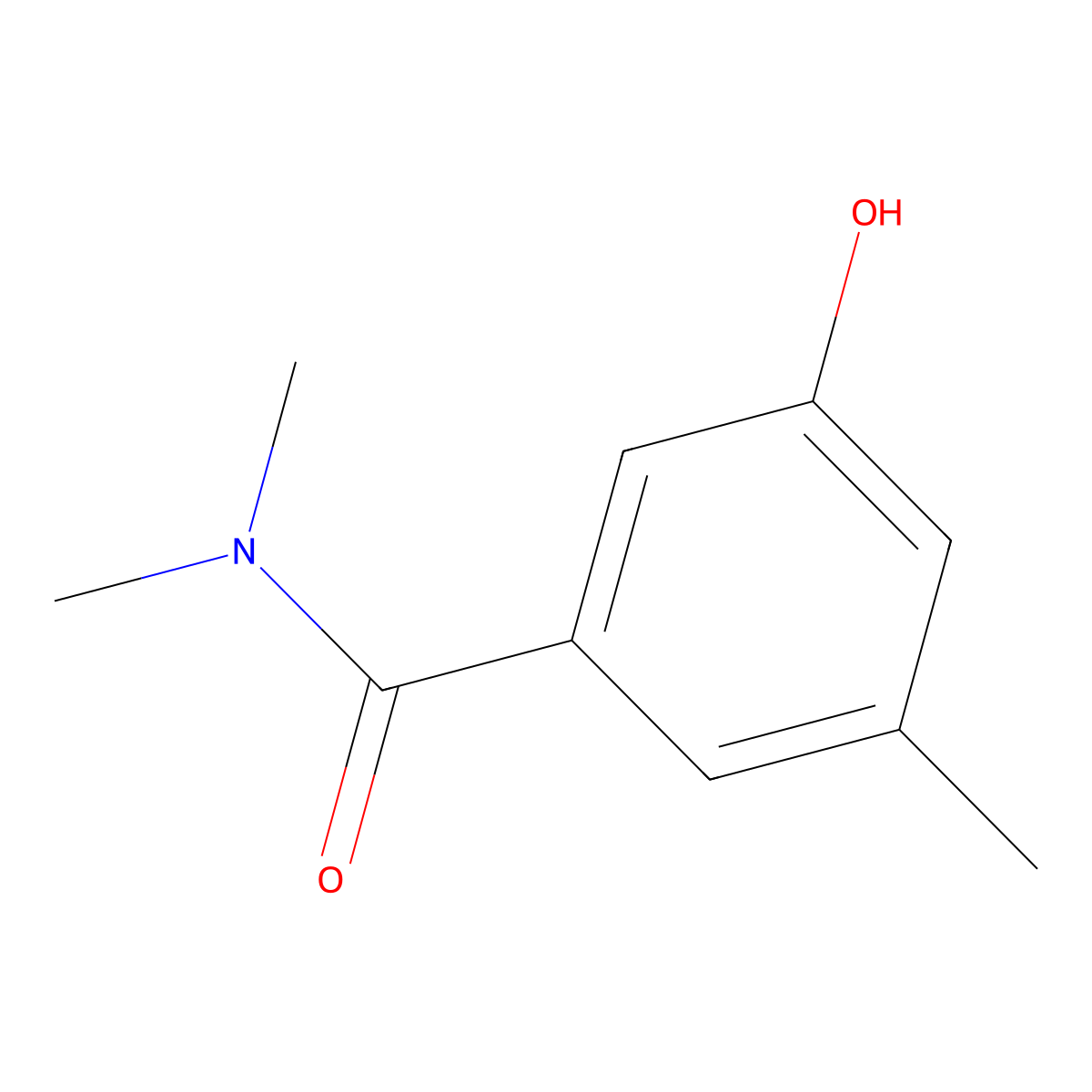 3-Hydroxy-N,N,5-trimethylbenzamide molecular structure, CAS 1243439-99-7