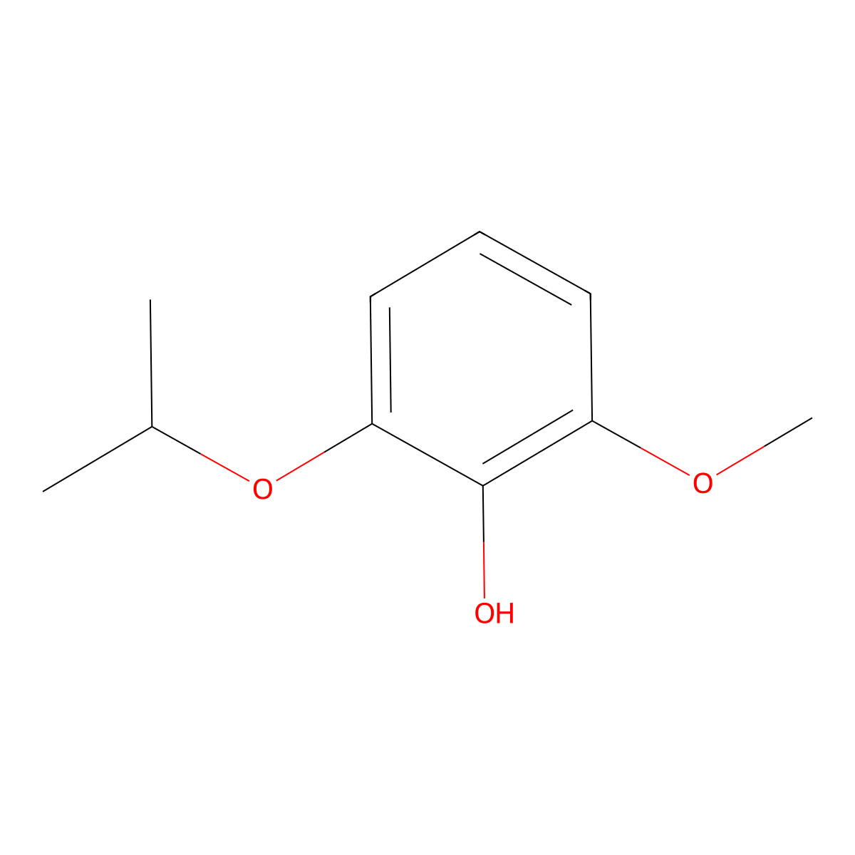 2-Isopropoxy-6-methoxyphenol molecular structure, CAS 1243443-25-5
