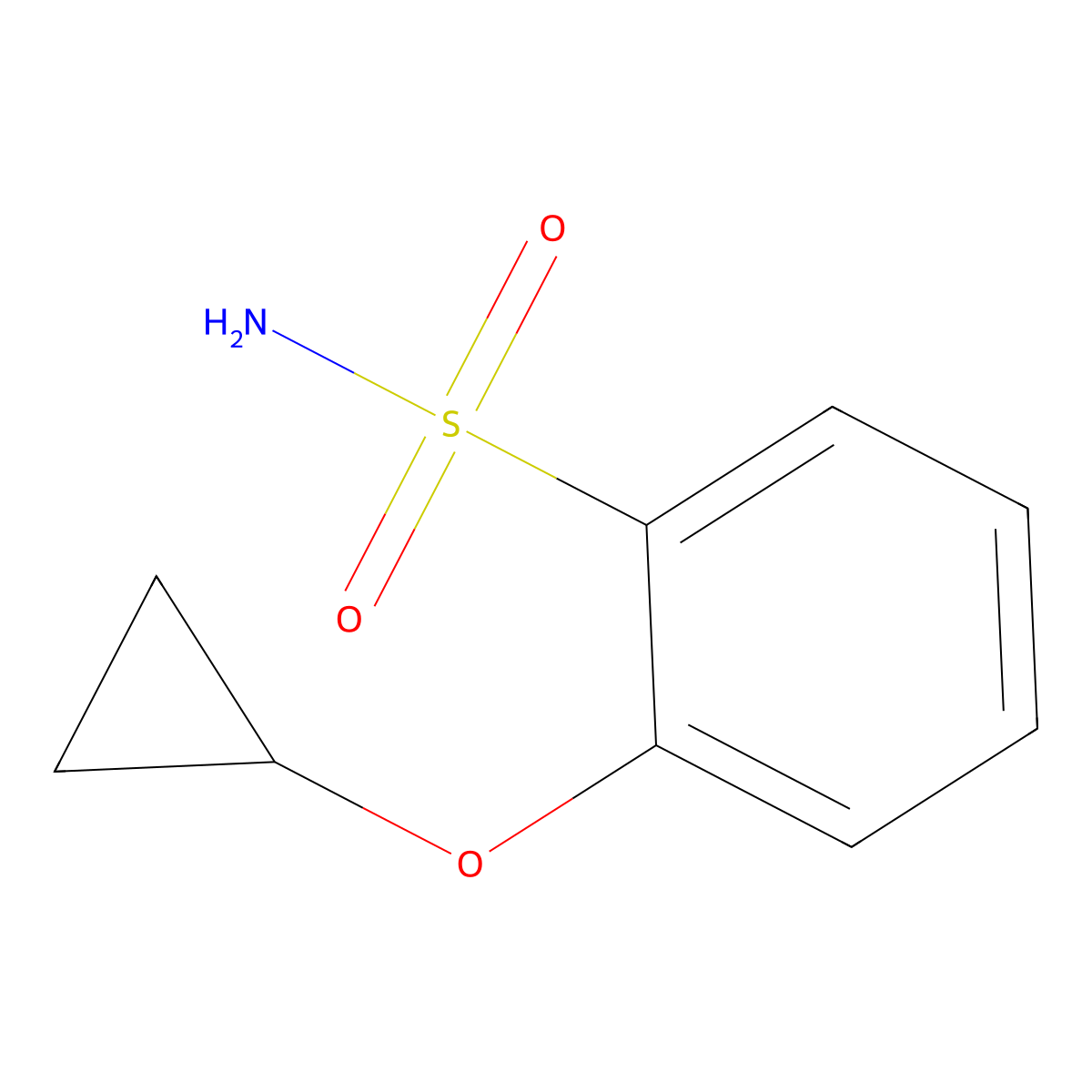 2-Cyclopropoxybenzene-1-sulfonamide molecular structure, CAS 1243451-33-3