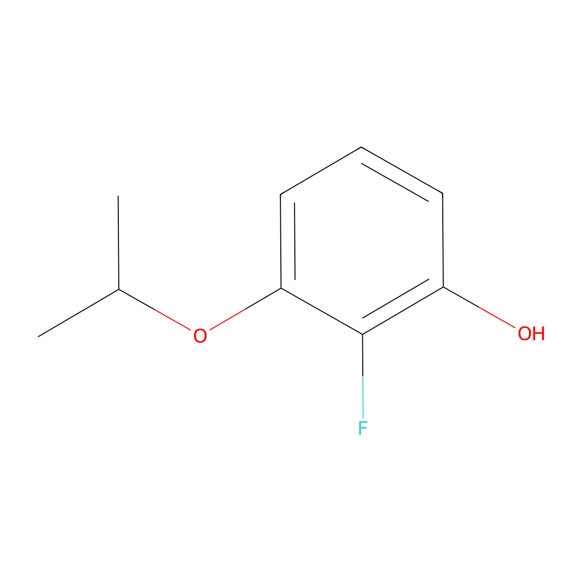2-Fluoro-3-isopropoxyphenol molecular structure, CAS 1243452-19-8