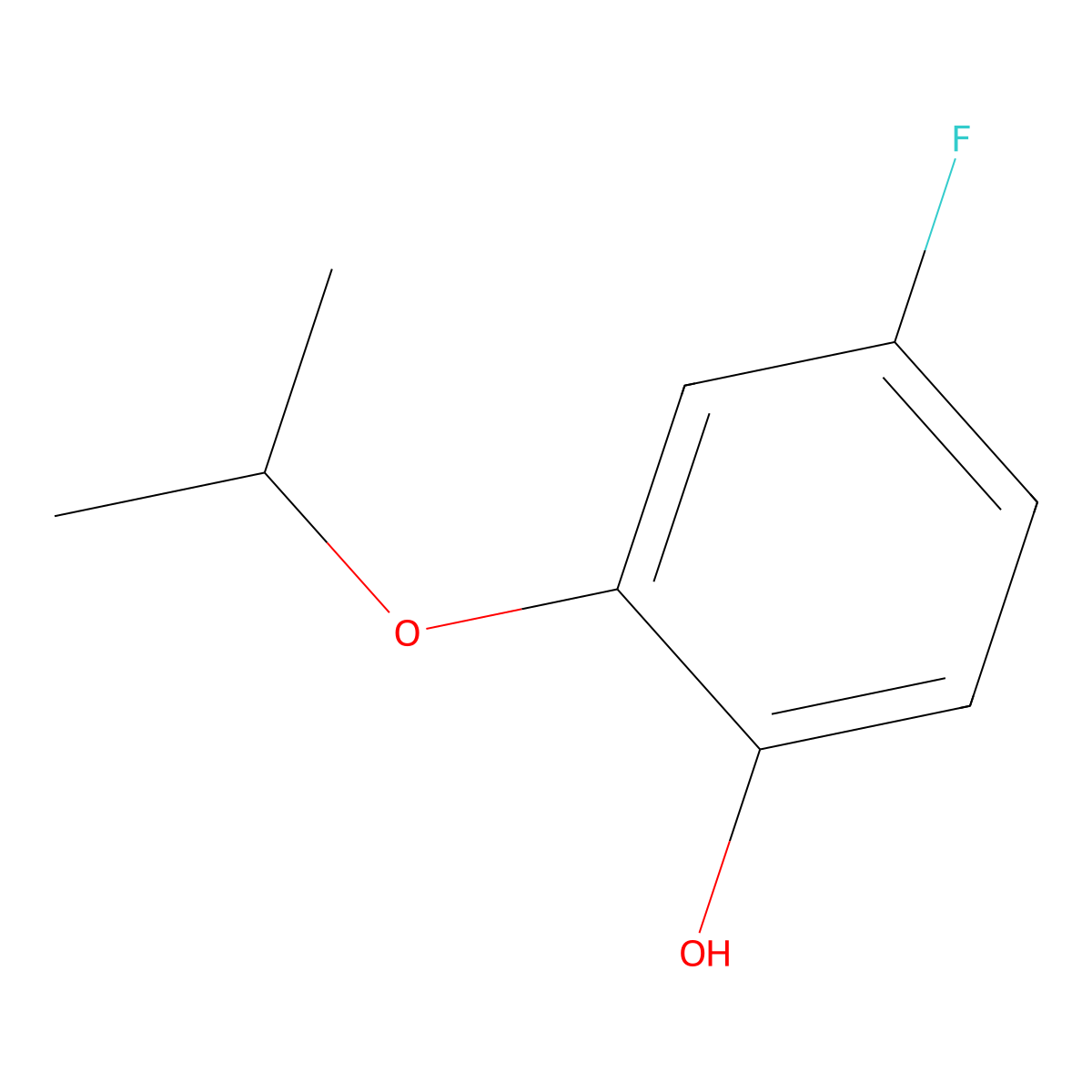 4-Fluoro-2-(propan-2-yloxy)phenol molecular structure, CAS 1243454-07-0