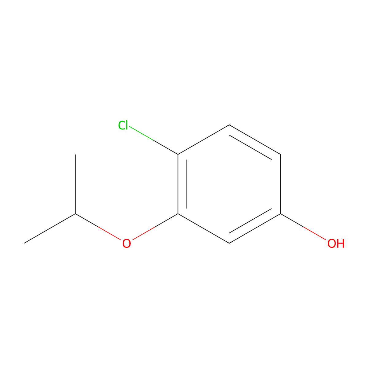 4-Chloro-3-isopropoxyphenol molecular structure, CAS 1243454-35-4