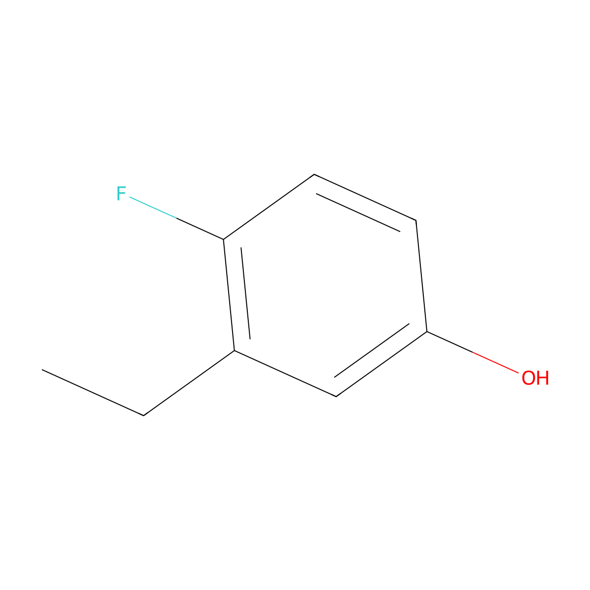 3-Ethyl-4-fluorophenol molecular structure, CAS 1243455-57-3