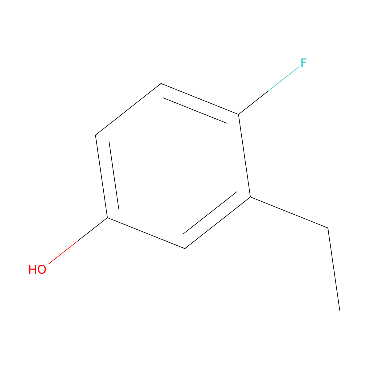 3-Ethyl-4-fluorophenol molecular structure, CAS 1243455-57-3