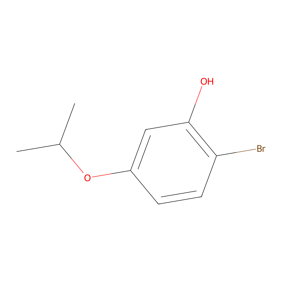 2-Bromo-5-isopropoxyphenol molecular structure, CAS 1243457-91-1
