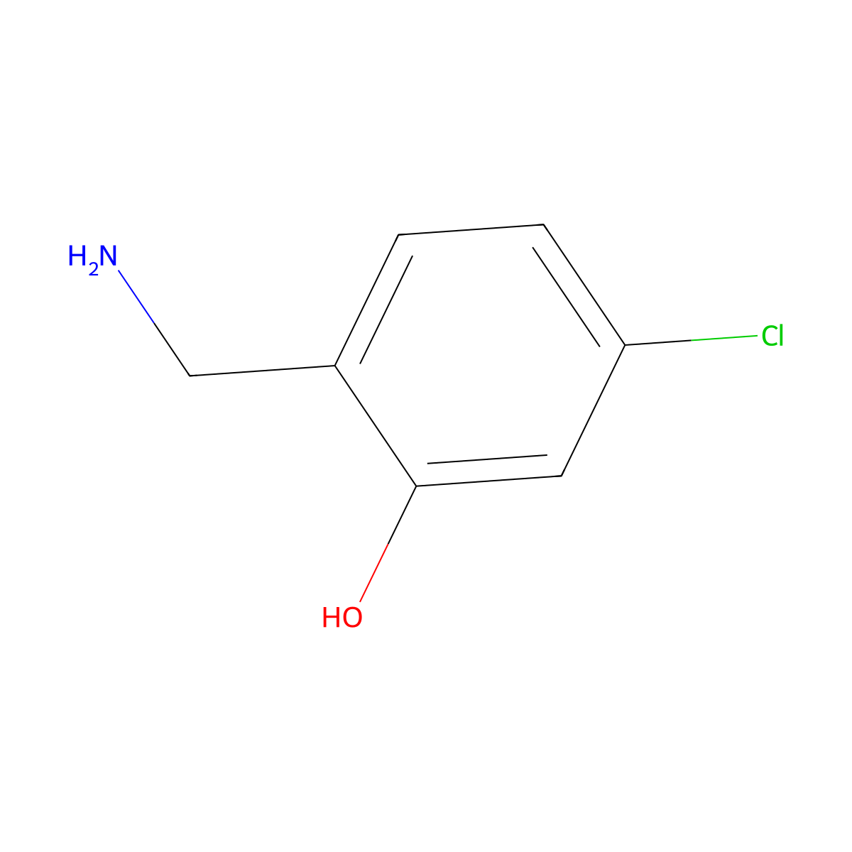 2-(Aminomethyl)-5-chlorophenol molecular structure, CAS 1243457-97-7