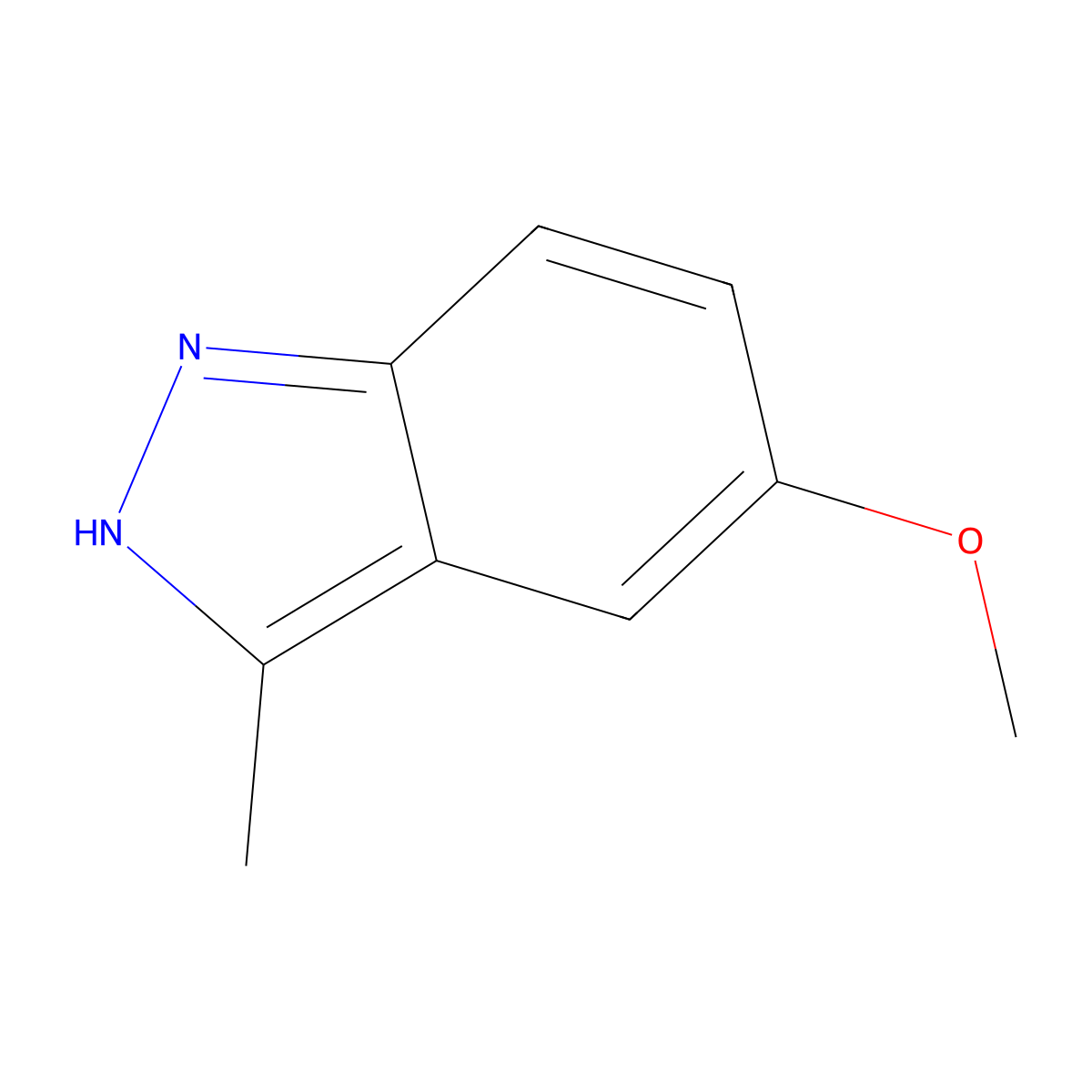 5-Methoxy-3-methyl-1H-indazole molecular structure, CAS 1243458-93-6
