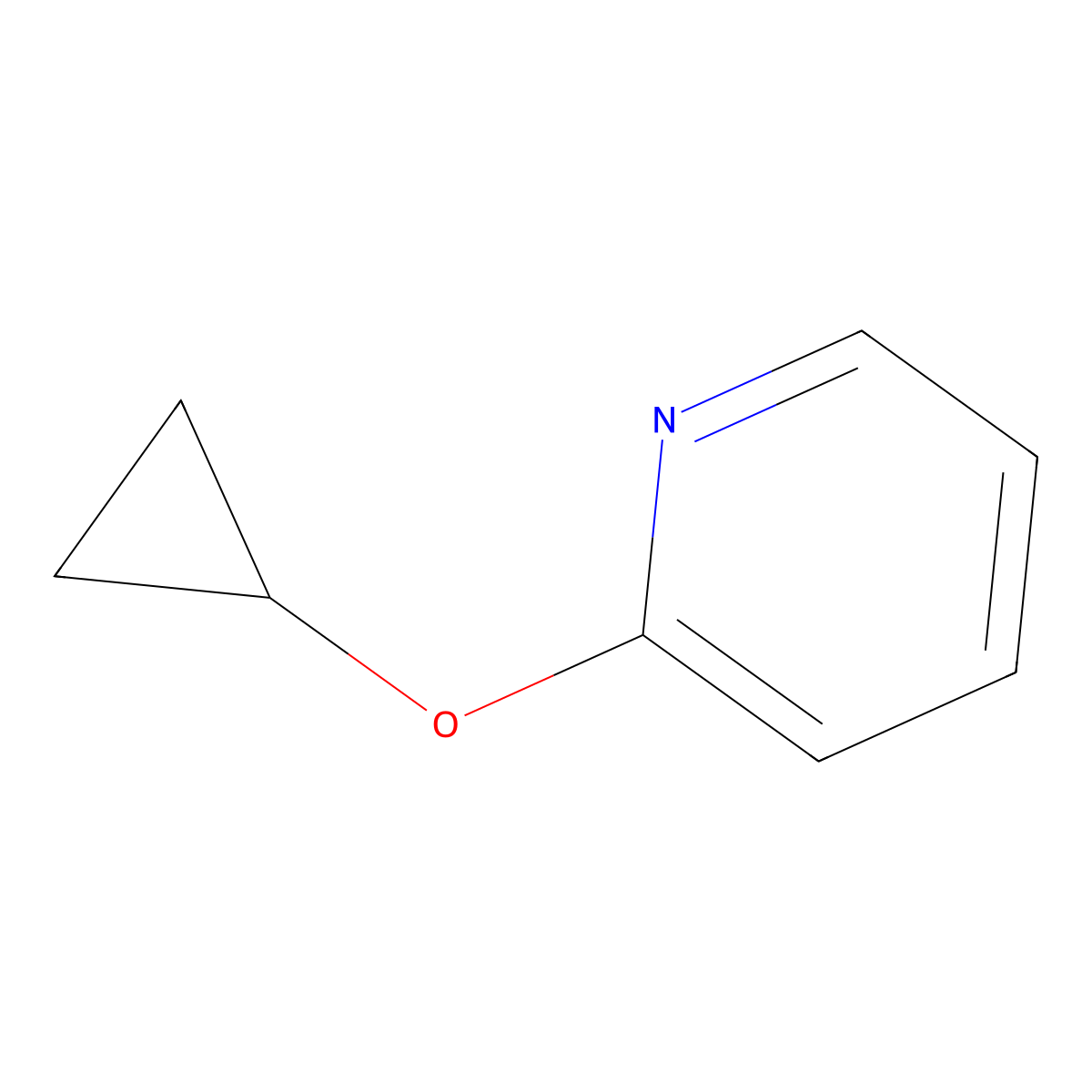 2-Cyclopropoxypyridine molecular structure, CAS 1243459-21-3