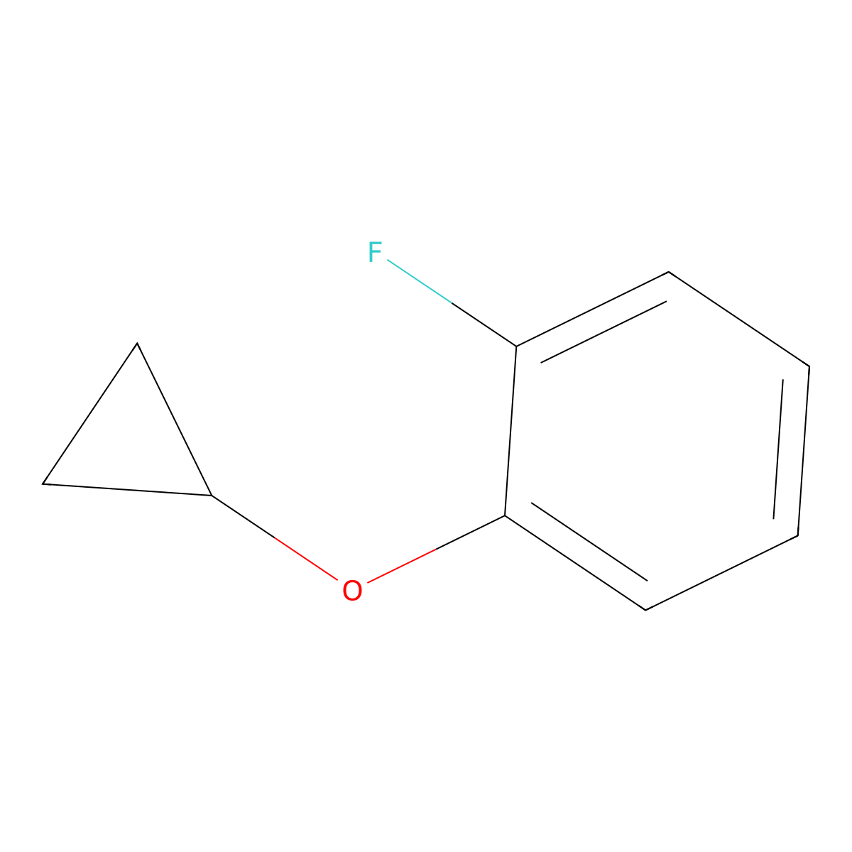 1-Cyclopropoxy-2-fluorobenzene molecular structure, CAS 1243459-26-8
