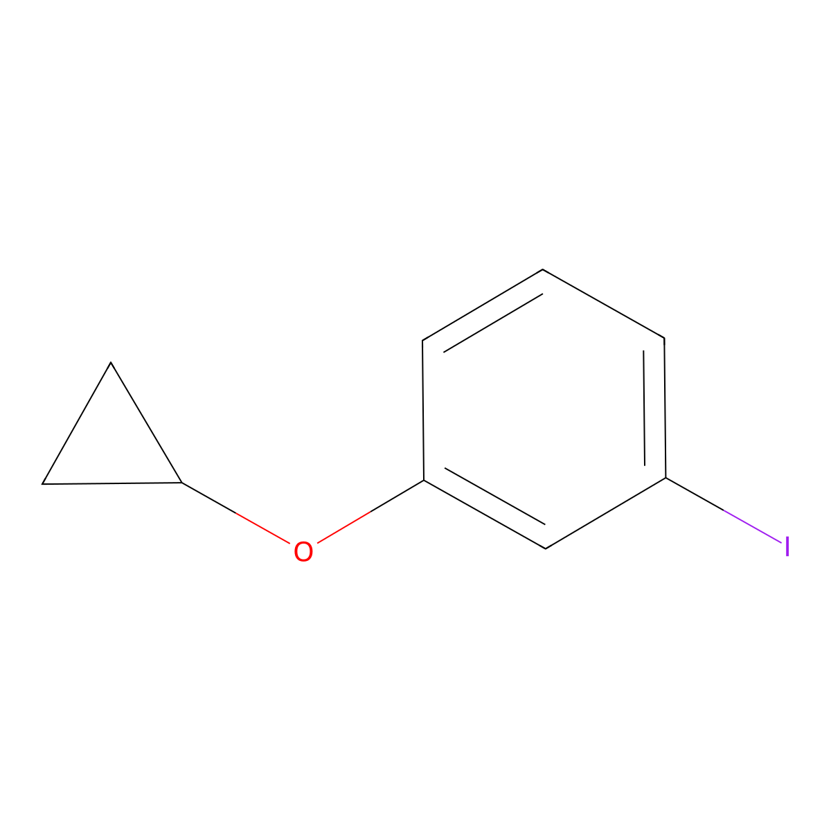 1-Cyclopropoxy-3-iodobenzene molecular structure, CAS 1243459-35-9