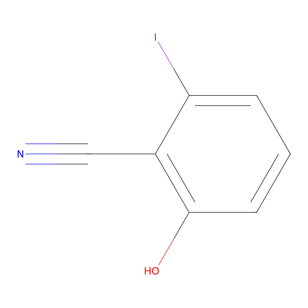 2-Hydroxy-6-iodobenzonitrile molecular structure, CAS 1243461-96-2