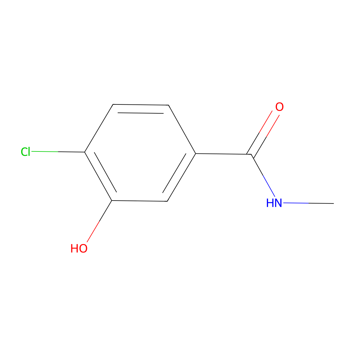 4-Chloro-3-hydroxy-N-methylbenzamide molecular structure, CAS 1243475-42-4