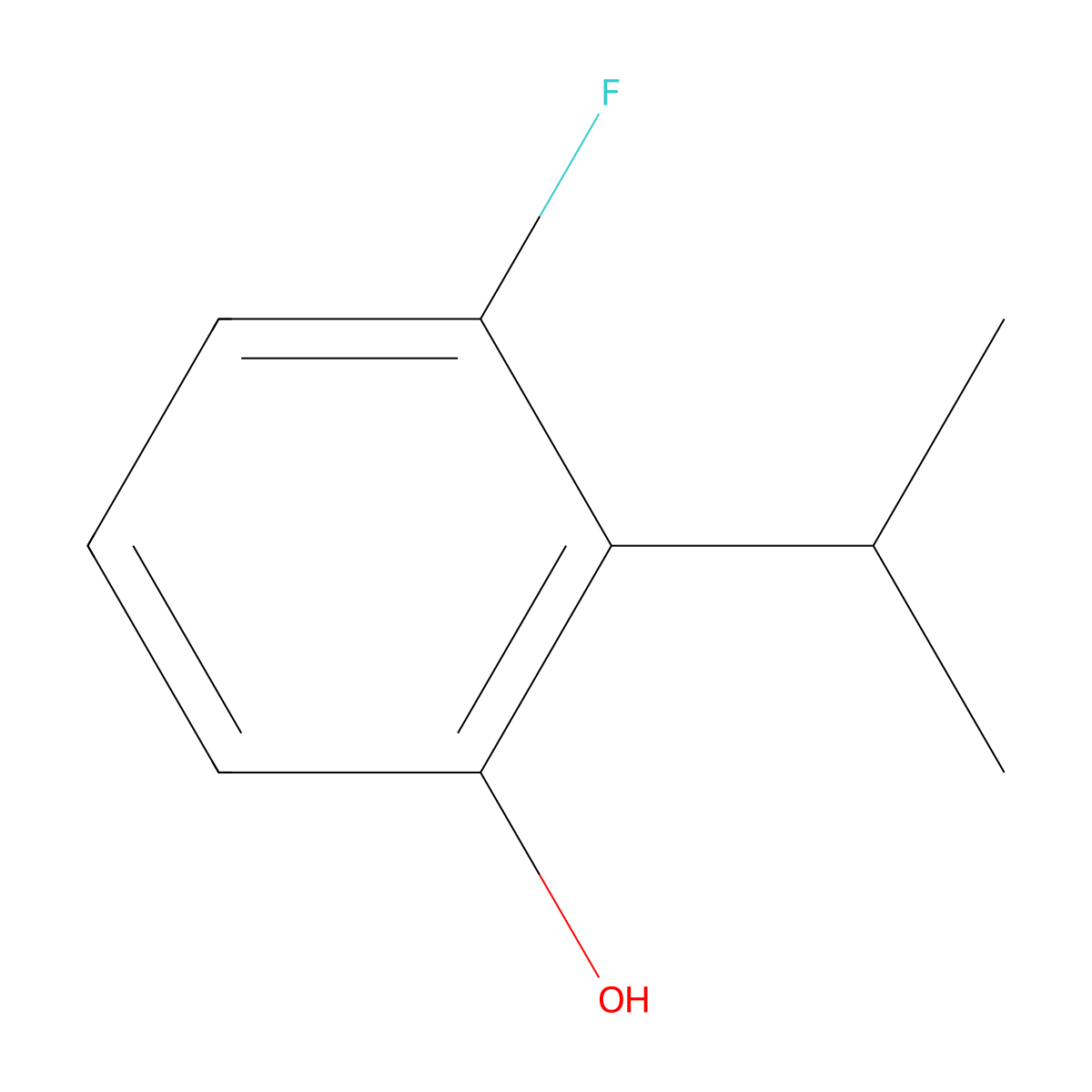 3-Fluoro-2-isopropylphenol molecular structure, CAS 1243475-67-3
