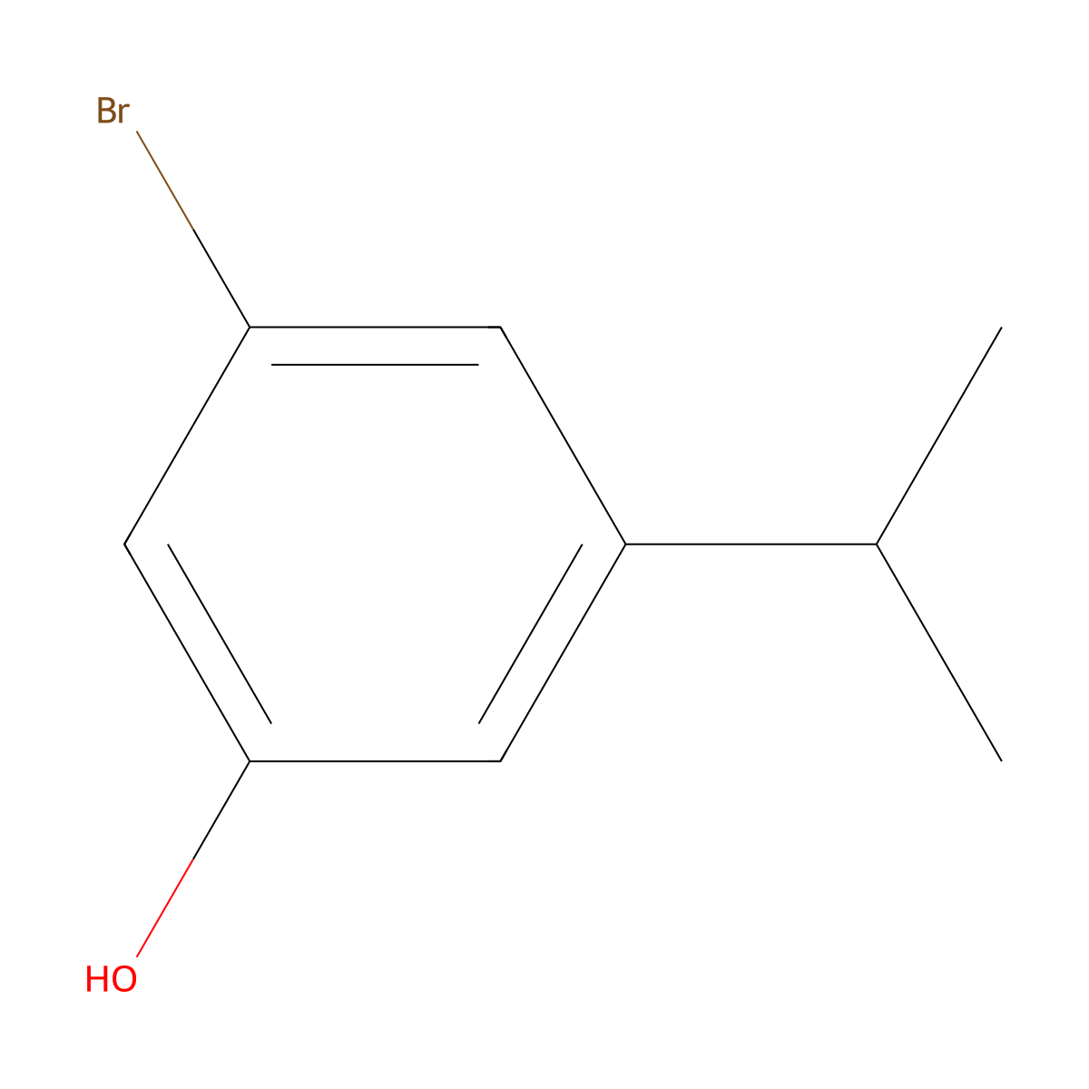 3-Bromo-5-isopropylphenol molecular structure, CAS 1243475-87-7