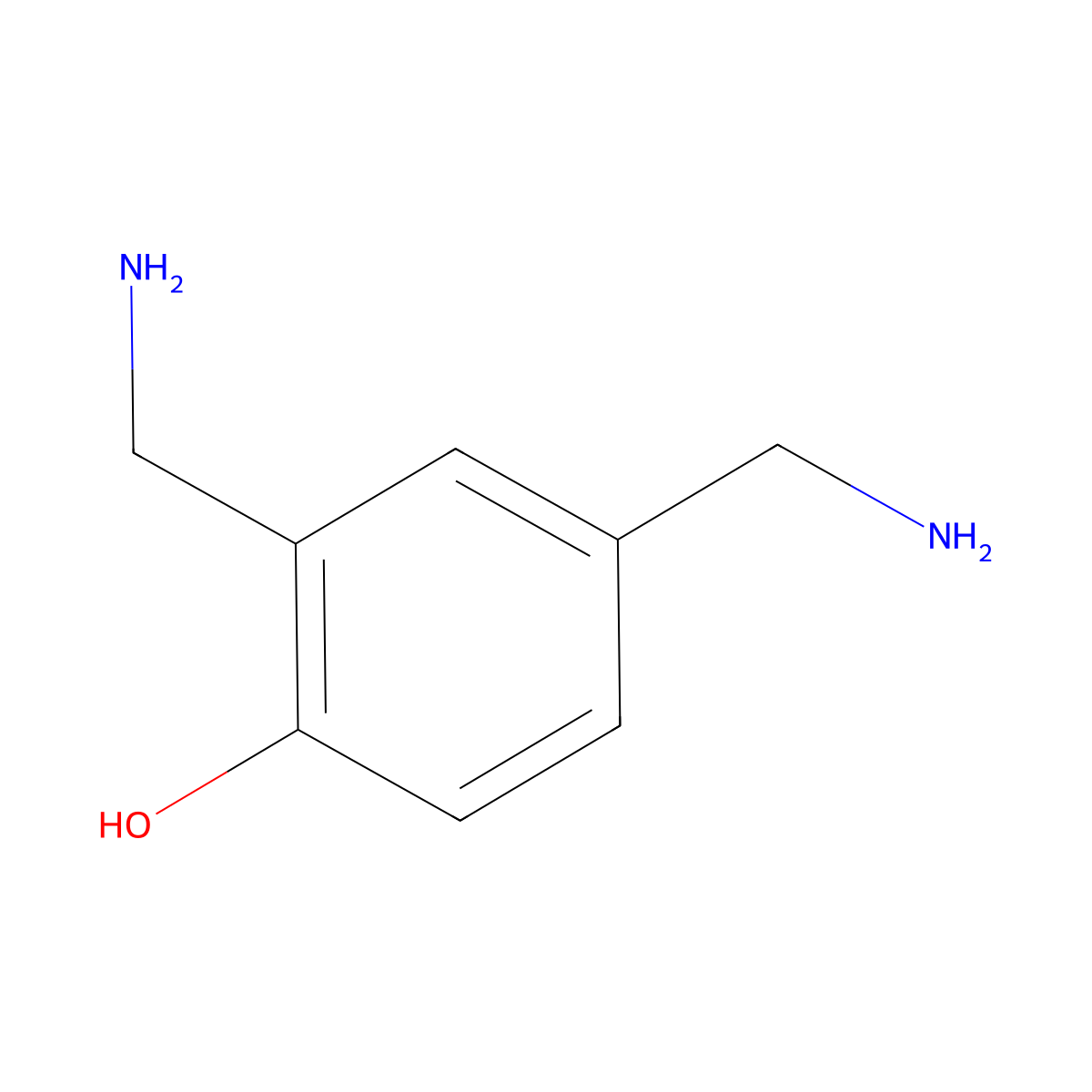 2,4-Bis(aminomethyl)phenol molecular structure, CAS 1243479-86-8