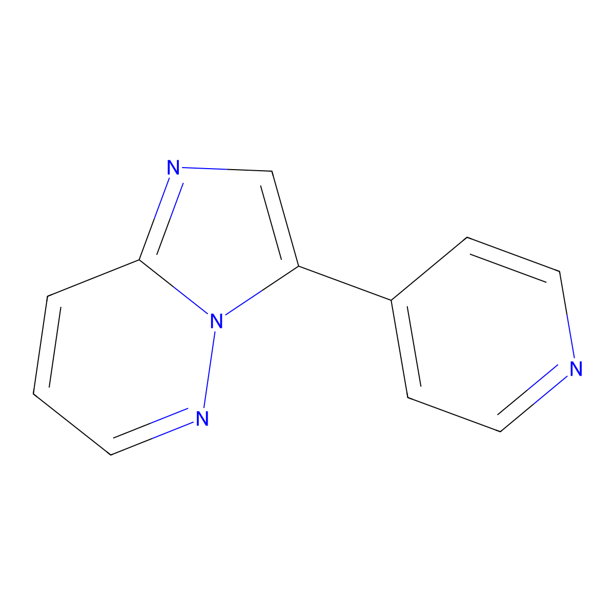 3-(Pyridin-4-yl)imidazo[1,2-b]pyridazine molecular structure, CAS 1243579-05-6