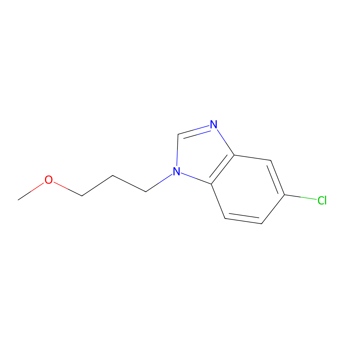 5-Chloro-1-(3-methoxypropyl)-1h-benzo[d]imidazole molecular structure, CAS 1243638-76-7