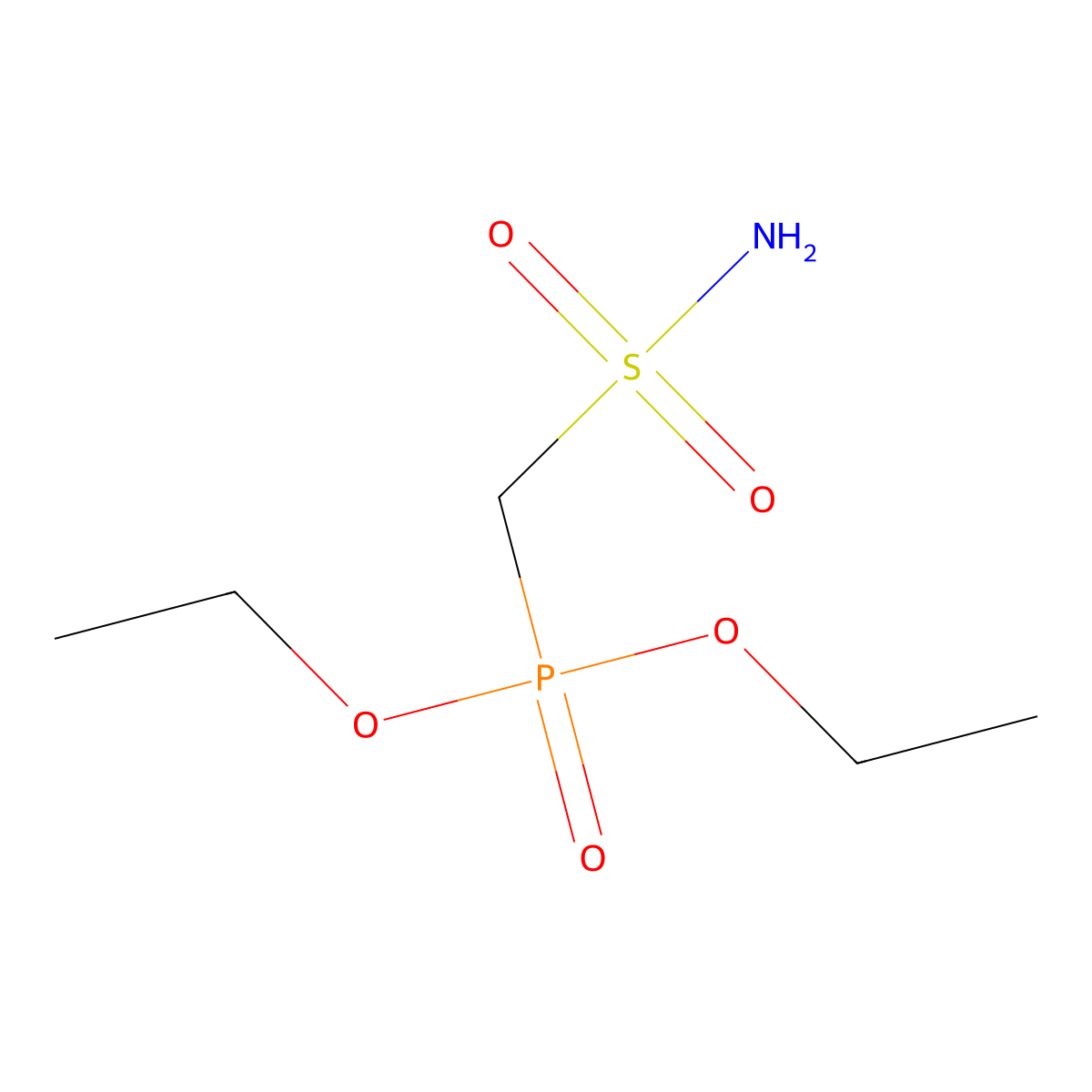 Diethyl (sulfamoylmethyl)phosphonate molecular structure, CAS 124368-71-4