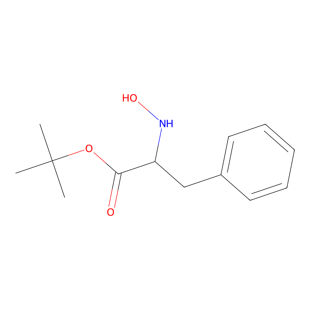 N-Hydroxy-D-phenylalanine tert-butyl ester molecular structure, CAS 1243692-23-0