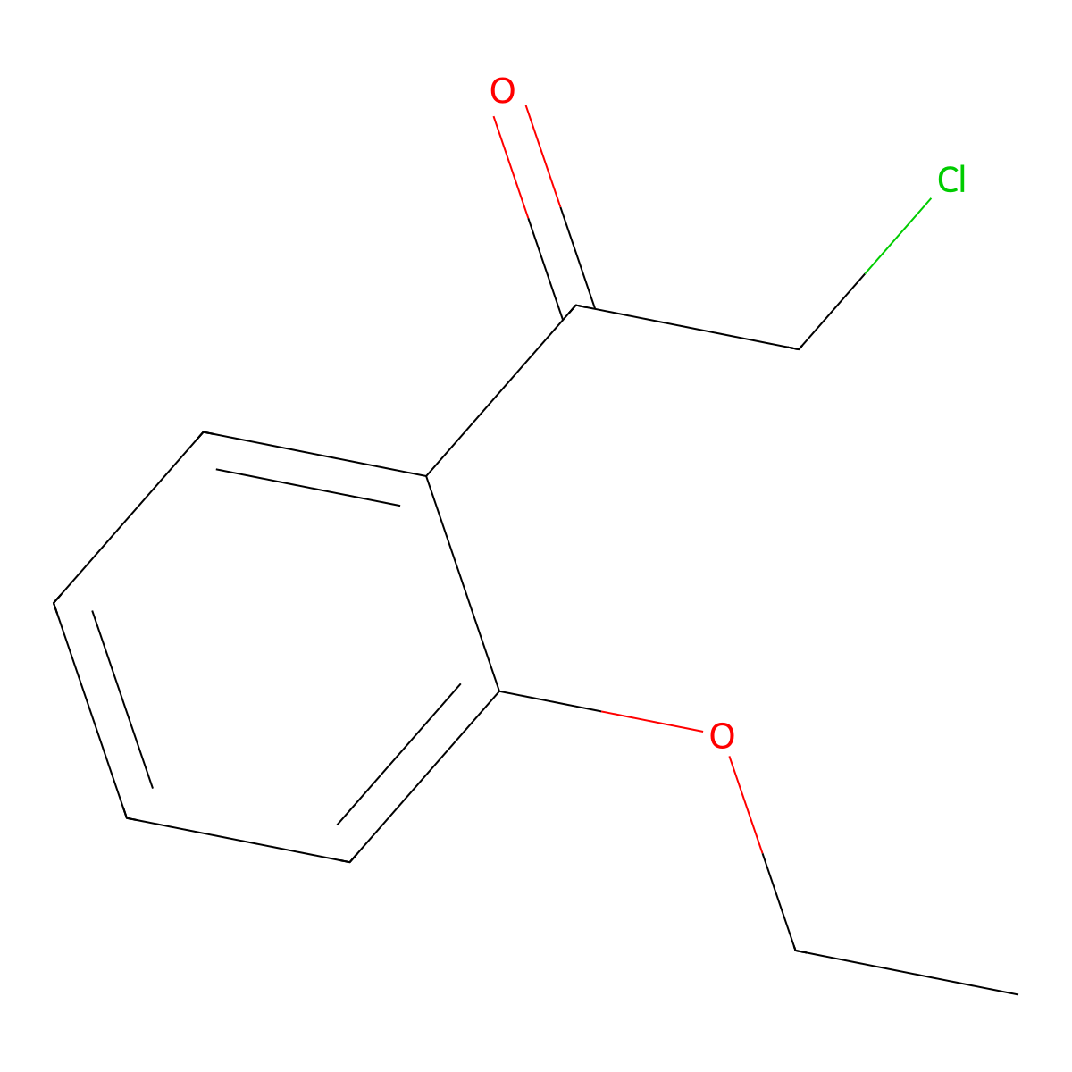 2-Chloro-1-(2-ethoxyphenyl)ethan-1-one molecular structure, CAS 1243783-56-3