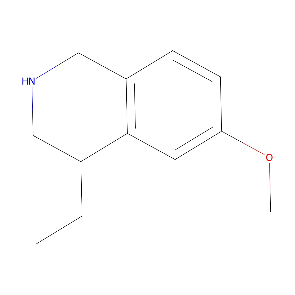 4-Ethyl-6-methoxy-1,2,3,4-tetrahydroisoquinoline molecular structure, CAS 1243816-97-8
