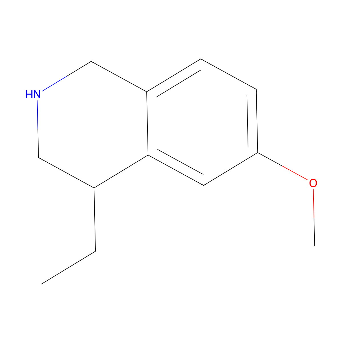4-Ethyl-6-methoxy-1,2,3,4-tetrahydroisoquinoline molecular structure, CAS 1243816-97-8