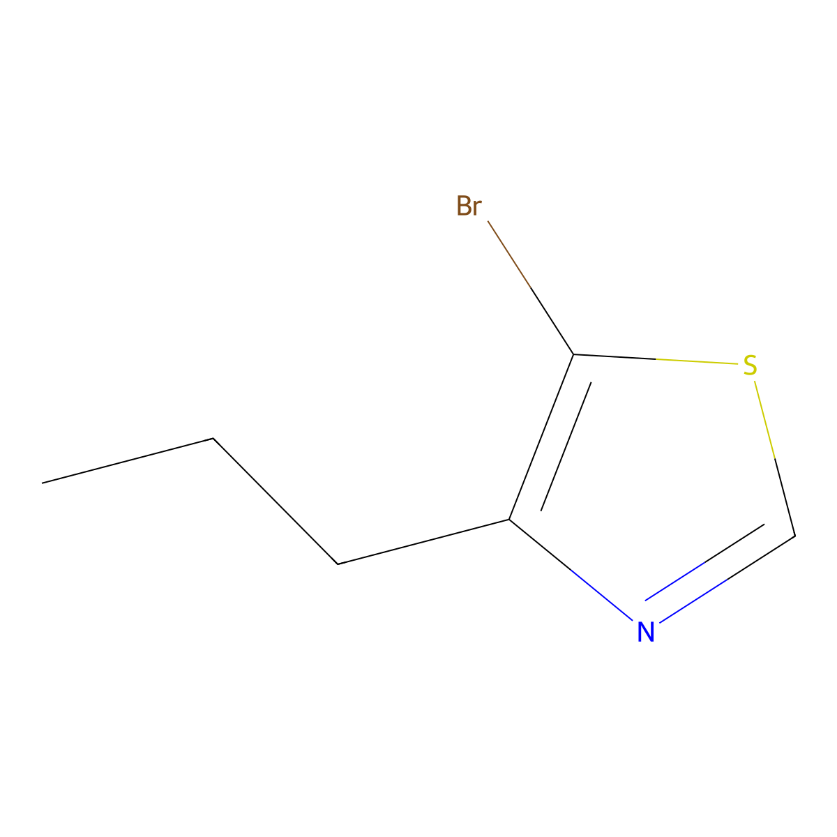 5-Bromo-4-propylthiazole molecular structure, CAS 1243838-90-5