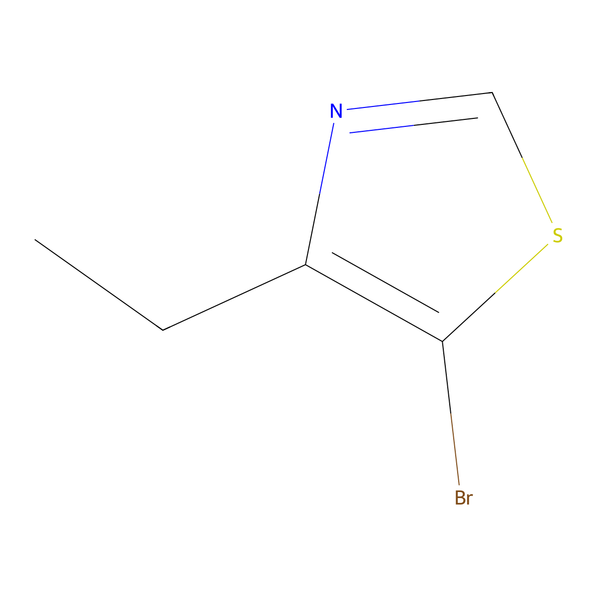 5-Bromo-4-ethyl-1,3-thiazole molecular structure, CAS 1243839-01-1