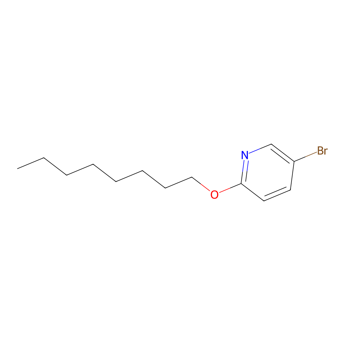 5-bromo-2-(octyloxy)Pyridine molecular structure, CAS 124388-31-4