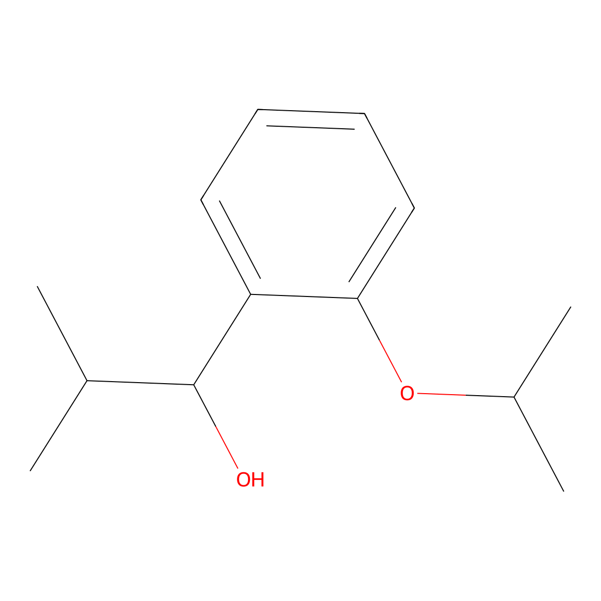 1-(2-Isopropoxyphenyl)-2-methylpropan-1-ol molecular structure, CAS 124393-65-3