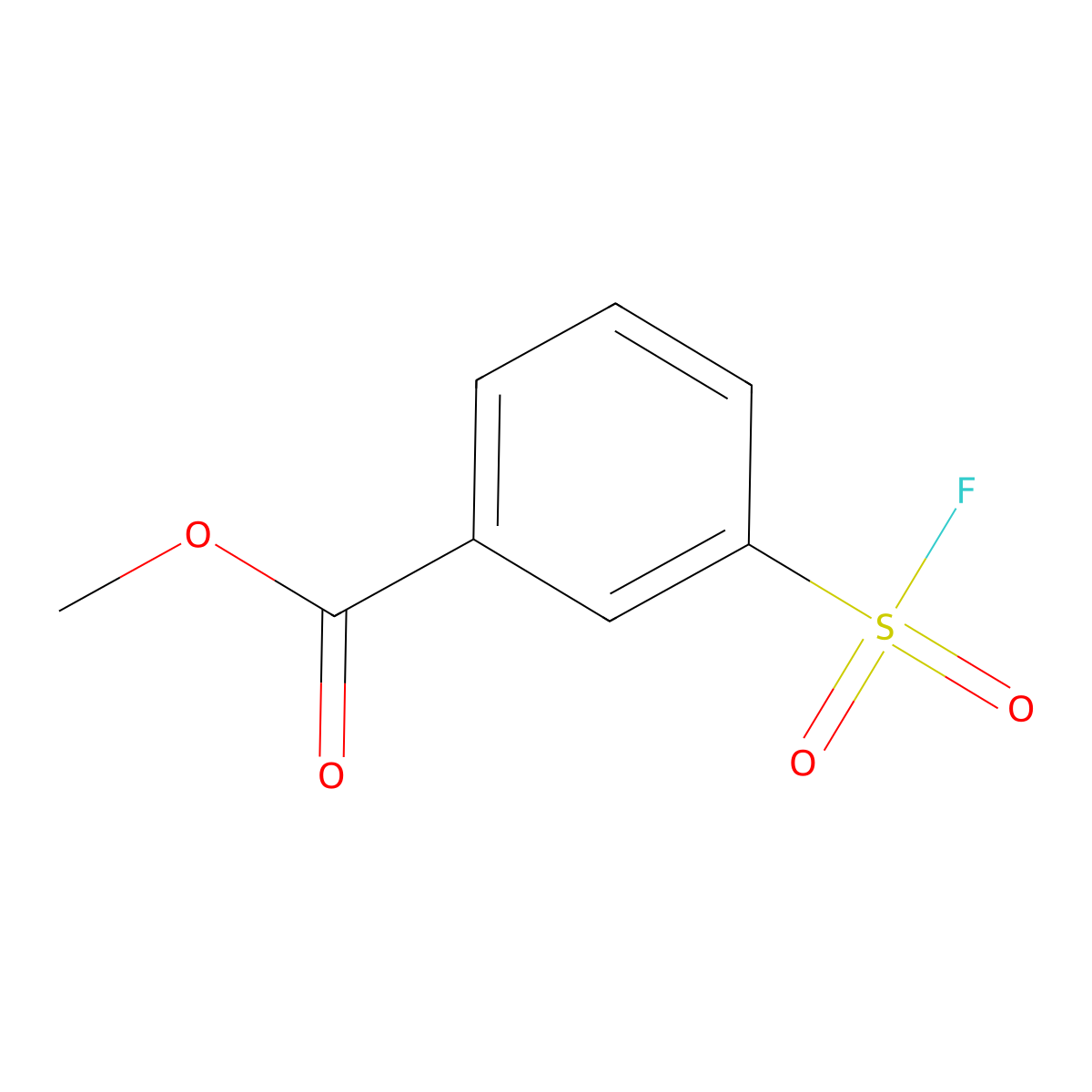 Methyl 3-(fluorosulfonyl)benzoate molecular structure, CAS 124397-36-0