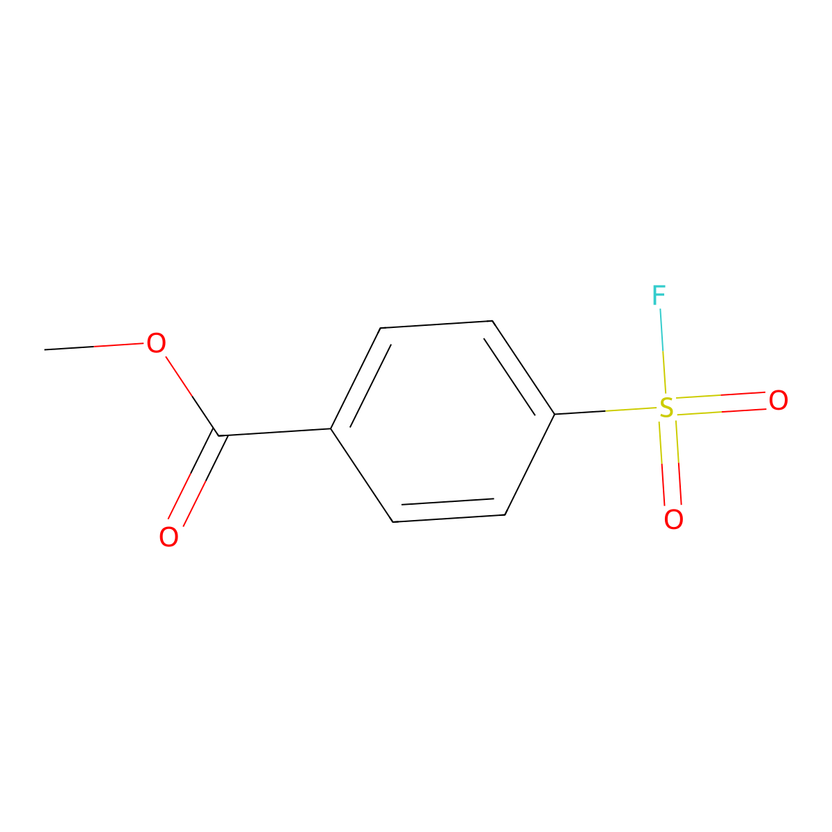 Methyl 4-(fluorosulfonyl)benzoate molecular structure, CAS 124397-38-2