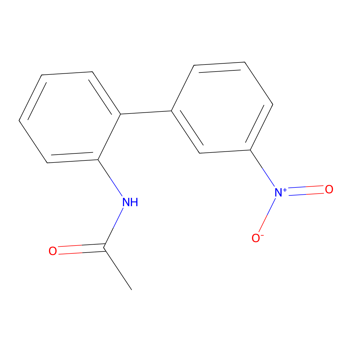 N-(3'-nitro[1,1'-biphenyl]-2-yl)-acetamide molecular structure, CAS 1243989-49-2