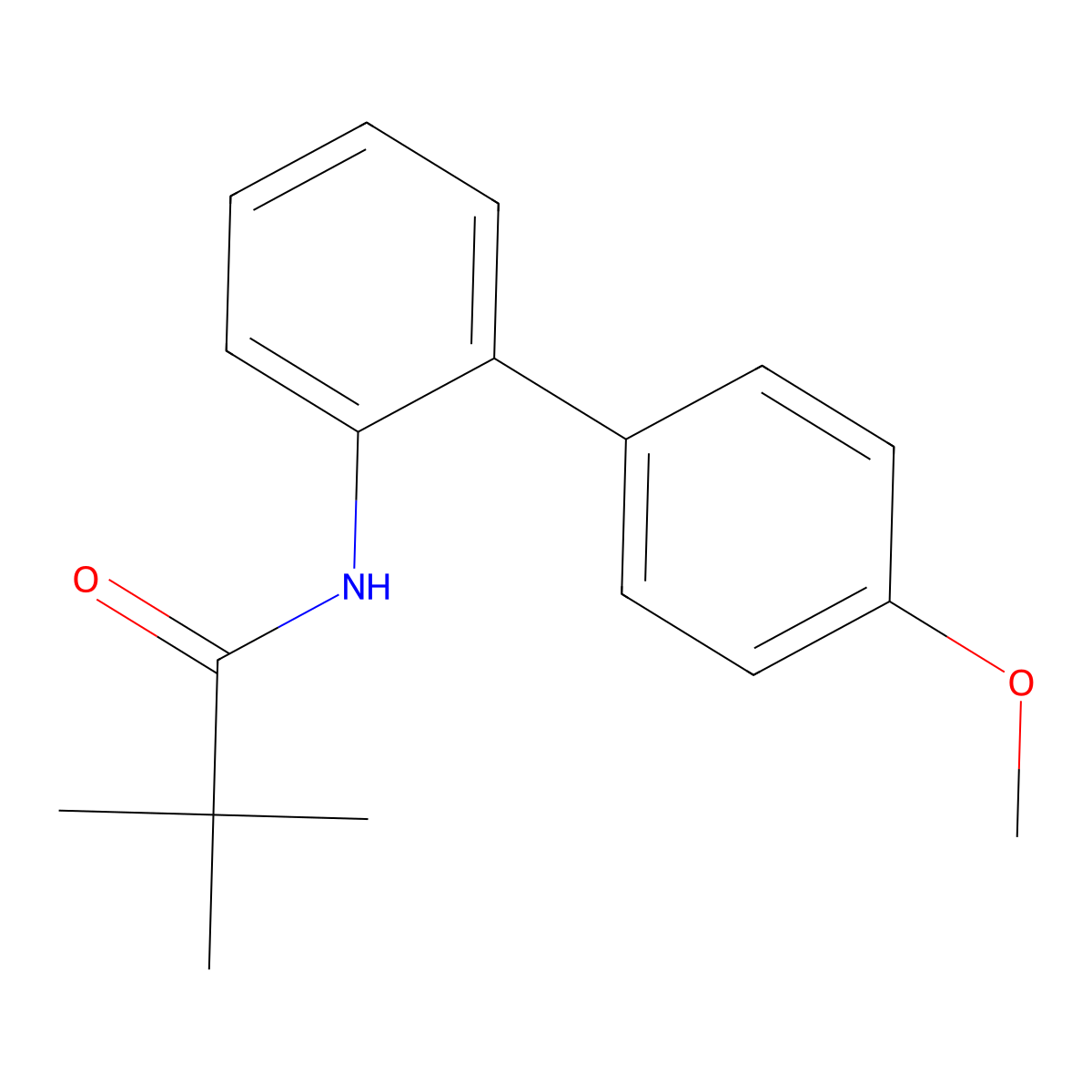 N-(4'-Methoxy[1,1'-biphenyl]-2-yl)-2,2-dimethylpropanamide molecular structure, CAS 1243989-50-5