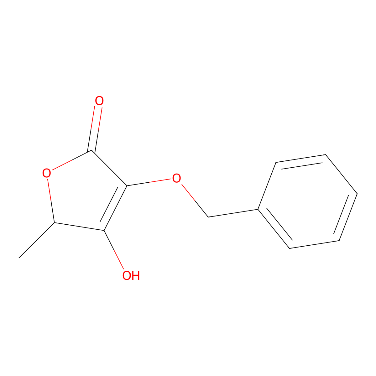 (S)-3-(Benzyloxy)-4-hydroxy-5-methylfuran-2(5H)-one molecular structure, CAS 124400-11-9