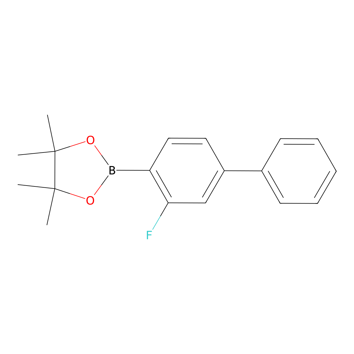 2-(3-Fluorobiphenyl-4-YL)-4,4,5,5-tetramethyl-1,3,2-dioxaborolane molecular structure, CAS 1244021-15-5