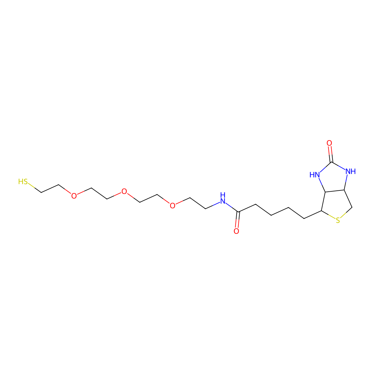 Biotin-PEG3-SH molecular structure, CAS 1244028-52-1