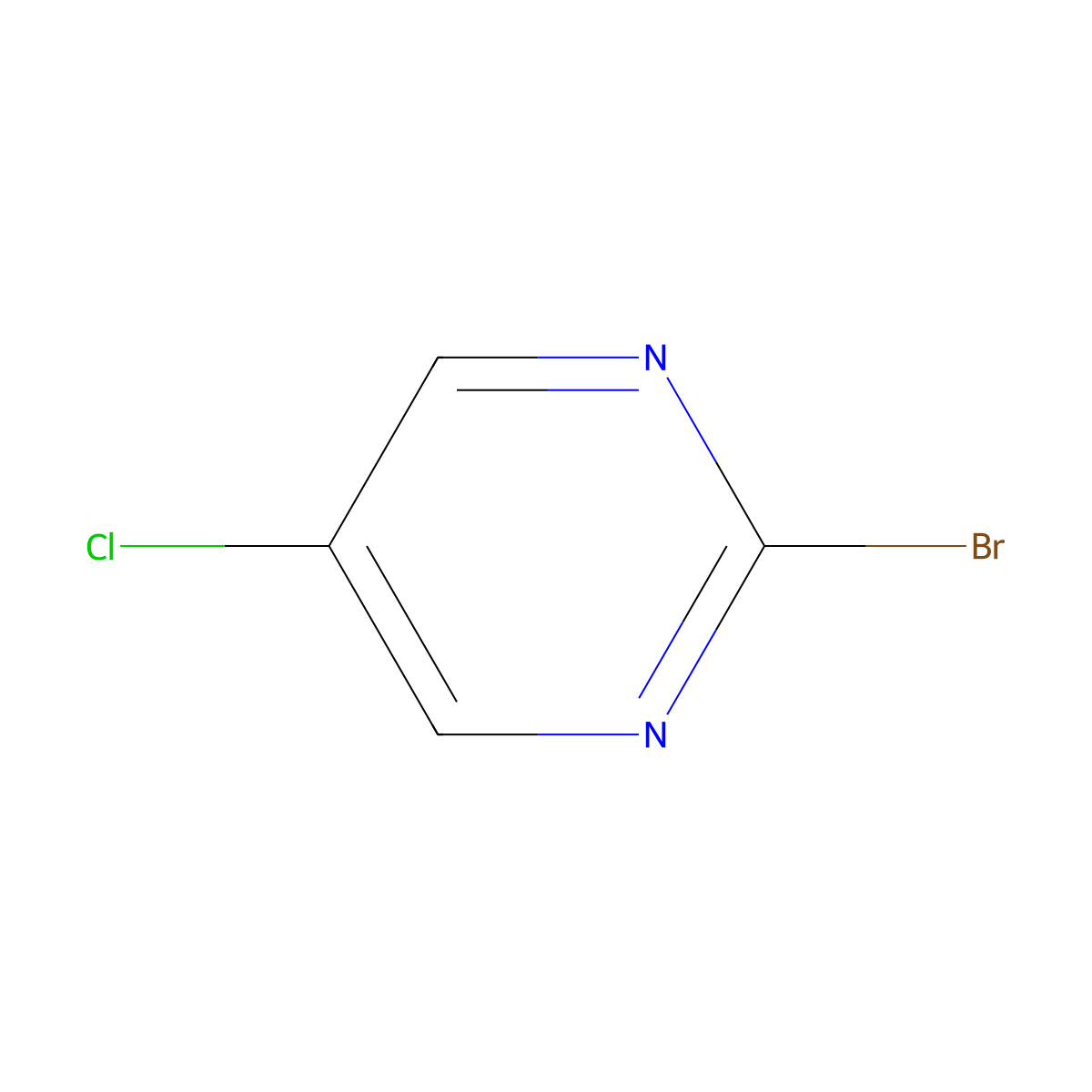 2-Bromo-5-chloropyrimidine molecular structure, CAS 124405-67-0