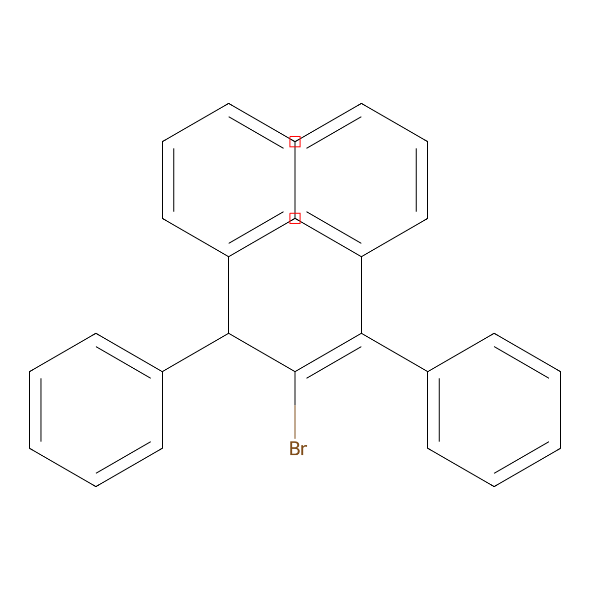 2-Bromo-1,1,3,3-tetraphenyl-1-propene molecular structure, CAS 124419-91-6