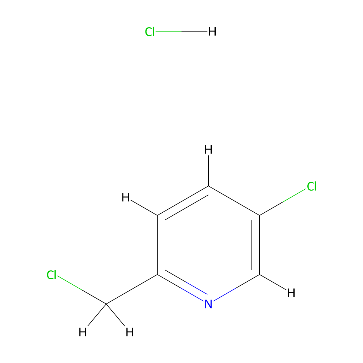 5-Chloro-2-(chloromethyl)pyridine hydrochloride molecular structure, CAS 124425-84-9