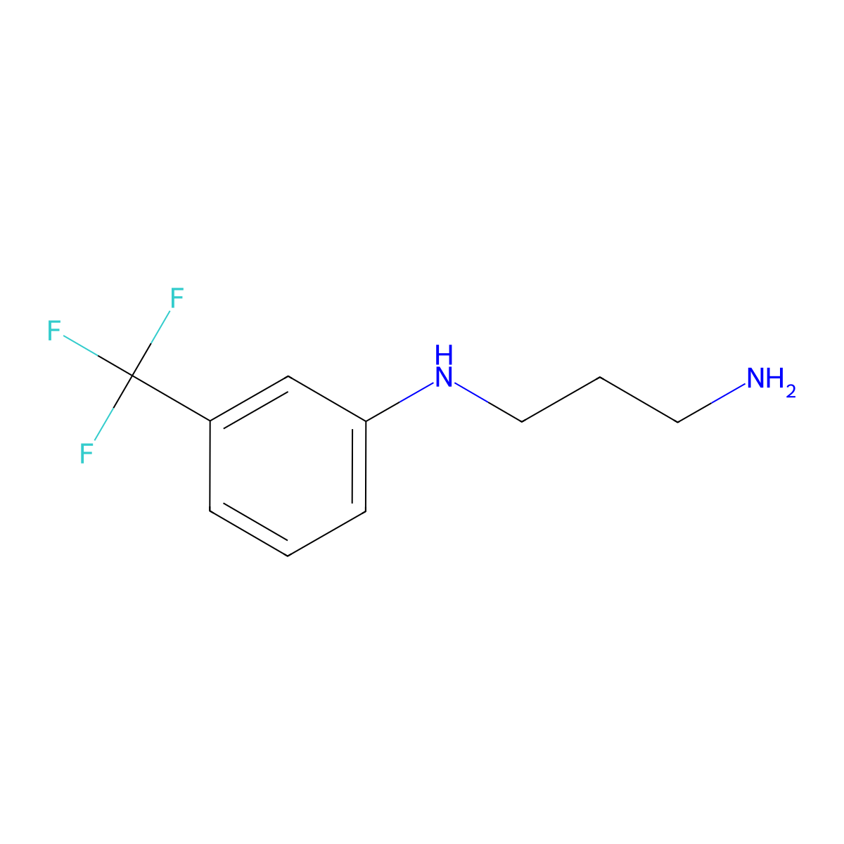 n1-(3-Trifluoromethylphenyl)-1,3-propanediamine molecular structure, CAS 124438-61-5