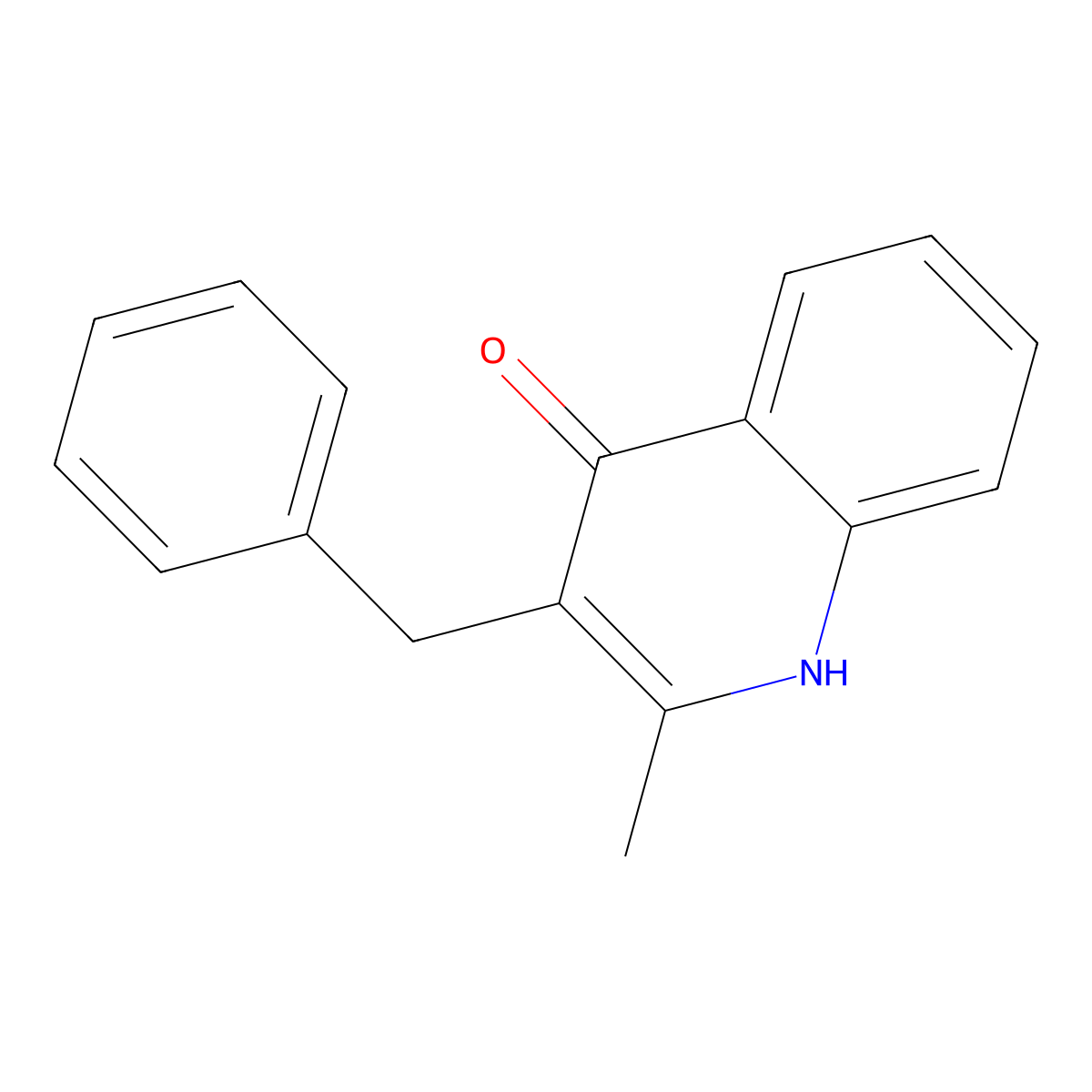 3-Benzyl-2-methylquinolin-4(1H)-one molecular structure, CAS 124443-78-3